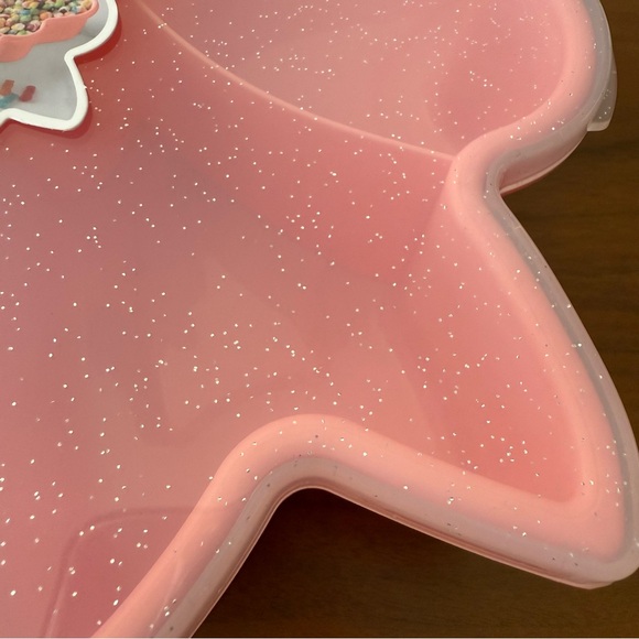 Large Sparkle Bow Snack Box Food Storage Container Valentine SHIP ASAP CWC Pink - Picture 8 of 11